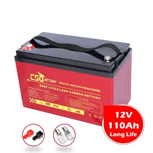 CSBattery HTB12-110 12V 110Ah Hochtemperatur-Solar-GEL-Batterie für Block Economy-Batterie China Hersteller VS:Trojan/ Ama