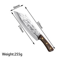 Meilleures ventes de couteau de chef en acier inoxydable couteau de boucher affûté avec logo personnalisé avec étui en cuir pour la cuisine