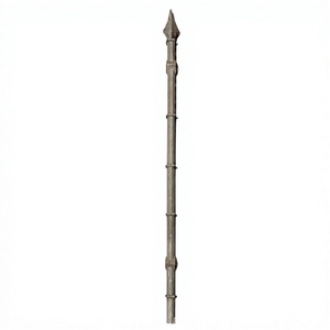 Cast Iron Pipe Railing Spike Traditional Design <b>Wall</b> Mounted Outdoor Stair <b>Railings</b> Rust Resistant Heavy Duty - Product Image 1