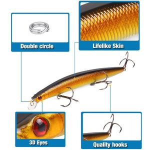 Señuelo de Pesca de Alta Calidad, 18 cm, Ojo 3D, 23 g, 11 Colores, Señuelo Flotante para Agua Salada, Lanzamiento Largo, Cebo Artificial para Pesca en Agua Salada - Product Image 3