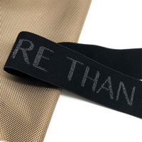 Jacquard imprimé de logo personnalisé élastique tricoté en nylon doux avec lettre pour sous-vêtements Boxer slips