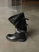Sepatu Bot Koboi Wanita Kulit Sapi Model Slip-On Fashion Ankle Booties Grosir