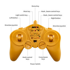 Popular Grúa Torre de Aleación Huina 1572 a Escala 1/14, 15 Canales, con Brazo Móvil de Celosía, Gancho Mecánico, Juguete de Camión de Ingeniería - Product Image 6