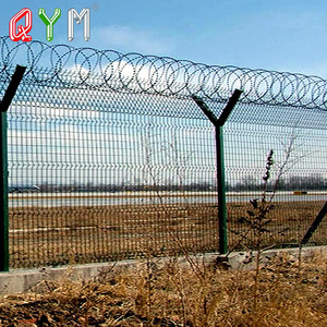 Bảng điều khiển hàng rào an ninh nhà tù hàng rào sân bay với bài viết Y tròn - Product Image 2