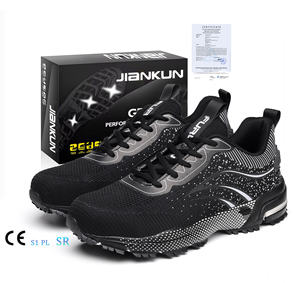 Zapatos de Seguridad para Hombre JIANKUN con Certificación CE, Ligeros, Cómodos, Transpirables, con Punta de Acero Antideslizante, Estilo Deportivo - Product Image 1