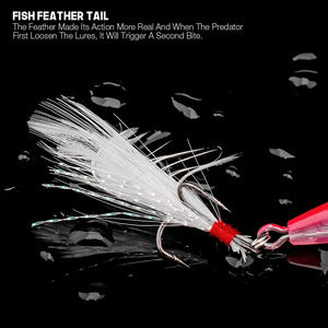 Trolling Minnow ล่อเหยื่อตกปลา,เหยื่อตก<span class=keywords><strong>ปลา</strong></span>แบบมินนาวเหยื่อตกปลาแบบแขวนนอกชายฝั่งดำน้ำลึก - Product Image 6