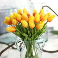 Fleurs artificielles de tulipes, 10 pièces, Bouquet artificiel, véritables Touch, pour décoration de mariage, livraison gratuite