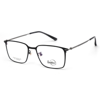 Monture de lunettes en alliage de titane rétro lunettes rondes myopie lunettes hommes femmes titane myopie lunettes montures