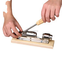 Machine à décortiquer et à casser les noix de pécan, noix de hickory, amandes, noisettes, arachides, écologique en bois, outil d'ouverture pour noix de macadamia