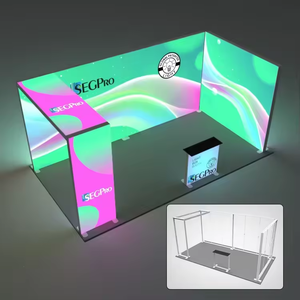 Stand de grande taille pour salon professionnel de la <span class=keywords><strong>chambre</strong></span> de <span class=keywords><strong>commerce</strong></span>, avec boîte lumineuse publicitaire SEG de haute qualité - Product Image 6