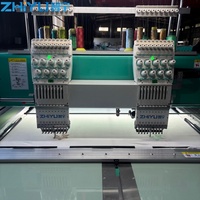 ZHIYU Nouvelle Machine à Broder Plate Automatique à Double Tête 9 Aiguilles Dahao A18 à Commande Informatique, Usage Domestique, Huilage Automatique