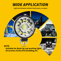 Phare LED DXZ haute puissance 4 pouces 33W à faisceau spot pour véhicules automobiles/tout-terrain, bateaux et camions - 12V-24V, ajustement universel