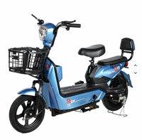 Vélo électrique urbain à deux roues pour adultes avec moteur à moyeu arrière, cadre en acier à haute teneur en carbone, batterie 48V pour utilisation sur route urbaine, autonomie de 15 à 25 km