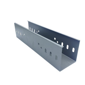 Heavy Duty Resistente À Corrosão Metal Calha Tipo Wireways Bandeja De Cabo De Aço Inoxidável Galvanizado Cabo Trunking Cover 5 Pcs - Product Image 4