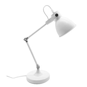Lámpara flexible ajustable blanca 1xe14, dimensiones 50x15x35 cm, ideal para iluminar escritorios y mesas de trabajo. - Product Image 1