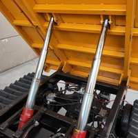 Camion sur chenilles lourd de 8 tonnes, benne hydraulique pour le transport de sable et de gravier sur chantier de construction