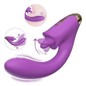 Vibrateur Shande Jasmine à léchage de langue, stimulation du point G, silicone imperméable, garantie de 12 mois, jouets pour adultes, sexe féminin - Product Image 6