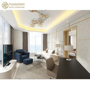 Комплексные решения для гостиничной мебели под ключ для коммерческого использования: современные деревянные спальные гарнитуры для номеров отелей и курортов - Product Image 5