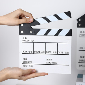 Clapboard de réalisateur en bois Mystic Arts 7002F pour tournage de films, style moderne et simple, avec lettres - Product Image 4