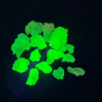 Opale Hyalite Naturelle Rare du Mexique, Spécimen Minéral Brut, Cristal Luminescent à Forte Fluorescence UV Verte
