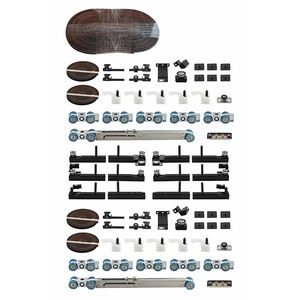 Système de <span class=keywords><strong>porte</strong></span> coulissante Perfect Synchrod 3+3 <span class=keywords><strong>sans</strong></span> rail au sol, glisse libre, libérant de l'espace pour la maison ou le bureau - Product Image 2