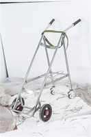 Chariot à oxygène en acier inoxydable pour hôpital, mobilier médical, chariot pour bouteilles d'oxygène, chariot d'hôpital