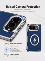 Nouvel étui de protection en cuir électroplaqué magnétique de luxe pour hommes, compatible avec iPhone 18 DUO, avec film de protection d'écran pliable