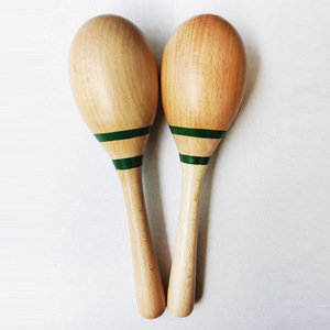Maracas en bois de qualité supérieure pour adultes, instrument de musique, shaker, jouet de percussion, idéal pour les fêtes, vente en gros - Product Image 2