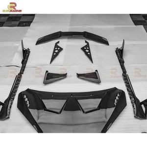 ชุดแต่งคาร์บอนไฟเบอร์แห้งสไตล์ดุ๊ก สำหรับแลมโบ เรวูเอลโต ประกอบด้วยฝาครอบเครื่องยนต์ กันชน ดิฟฟิวเซอร์ สปอยเลอร์ และสเกิร์ตข้าง - Product Image 3