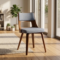 Chaises de salle à manger modernes en tissu velours avec accoudoirs