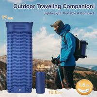 Ultraléger 40D TPU Compact Backpacking Gonflable Tapis de Couchage Air Matelas Camping Isolé Tapis de Couchage