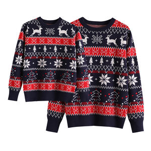 <span class=keywords><strong>Pull</strong></span> à col rond classique <span class=keywords><strong>de</strong></span> Noël personnalisé par le fabricant OEM pour l'automne et l'hiver - Product Image 1