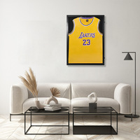 Cadre de présentation de maillots personnalisé OEM ODM, boîte à effets de ombre murale en gros pour la maison, la cave des hommes, le bar sportif, la salle des trophées, marque privée