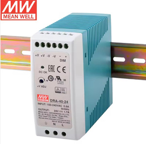 Alimentation électrique sur rail DIN Mean Well DRA-40-12 DRA-40-24 40W SMPS 12V 3.34A <span class=keywords><strong>24V</strong></span> 1.7A Entrée 90-264VAC Utilisation industrielle <span class=keywords><strong>Linak</strong></span> Knx Domotique - Product Image 6