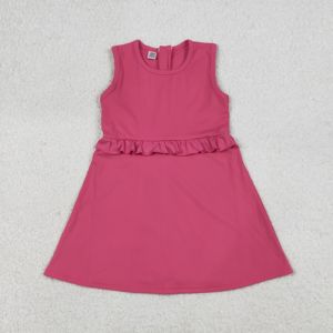 Robe-short de sport décontractée pour petites filles, motif floral, respirante, à volants, pour le tennis et le yoga, style A-line, doublée, prête à l'emploi (RTS) - Product Image 5