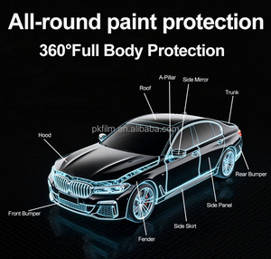 Premium 7.5mil Super Gloss Noir Uv-Proof Auto-Healing Non-Jaune Auto-Réparation Résistant Aux Rayures Film <span class=keywords><strong>De</strong></span> <span class=keywords><strong>Protection</strong></span> <span class=keywords><strong>De</strong></span> Peinture TPU <span class=keywords><strong>De</strong></span> Voiture - Product Image 5