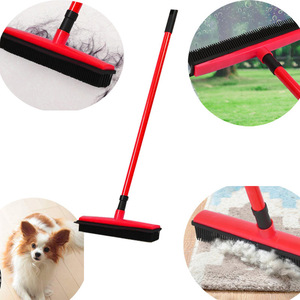 Balai anti-poils pour animaux, grattoir à poussière, balai serpillère mains libres, brosse de nettoyage en caoutchouc pour sols, nettoyeur de vitres, produit de qualité - Product Image 3