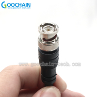 Cable Coaxial Blindado BNC Macho a Doble Conector Banana con Conductor de Cobre Puro y Revestimiento de Nylon PVC para Osciloscopio