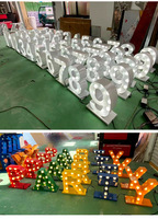 Lettres lumineuses géantes en LED, symboles lumineux pour la décoration de mariage, de fête et de scène