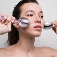Rouleau de massage réutilisable pour le visage, les yeux et le cou, avec fonction de refroidissement, pour les produits de maquillage