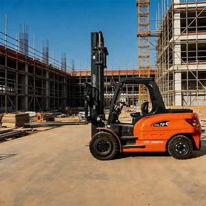 <span class=keywords><strong>Chariot</strong></span> élévateur à fourche assis à quatre roues de 8 tonnes pour usage intensif en usine – Équipement de levage et de manutention robuste - Product Image 2