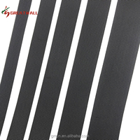 Stock plaine plat 20mm 25mm 32mm 38mm 50mm sangle en nylon noir pour sacs à bandoulière