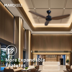 Ventilatore da <span class=keywords><strong>Soffitto</strong></span> Silenzioso con Motore DC da 52 Pollici, Design Moderno, Senza Luce, a Risparmio Energetico, per Hotel e Progetti Residenziali - Product Image 5