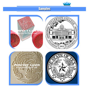 Machine <span class=keywords><strong>de</strong></span> fabrication <span class=keywords><strong>de</strong></span> tampons en caoutchouc au laser, graveur et découpeur CO2 pour tampons personnalisés en polymère, usage professionnel - Product Image 4