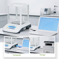 Balance électronique LICHEN TF, précision 0,001g-0,01g, capacité 100-3000g, interface RS232, couvercle en verre haut pour laboratoire et bijouterie