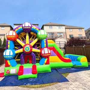 Castillo Inflable Comercial, Brincolín Inflable 5 en 1, Combo de Noria, Castillo Inflable con Tobogán - Product Image 2
