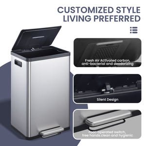 <span class=keywords><strong>Cubo</strong></span> de <span class=keywords><strong>basura</strong></span> comercial JILI 50L carbón activado <span class=keywords><strong>cubo</strong></span> de <span class=keywords><strong>basura</strong></span> antibacteriano y desodorante <span class=keywords><strong>con</strong></span> interruptor de pie para interiores - Product Image 3