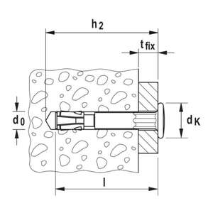 FISCHER - 44116 Ancre de clou FNA II avec tête de clou électro zingué-EAN 4006209441169 ANCHORS ANCURS MÉCANIQUES - Product Image 4