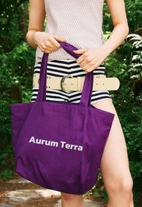 Sac de courses en toile biodégradable réutilisable et recyclable, sac fourre-tout en coton avec marquage personnalisé par sceau de cire pour le marché - Product Image 3