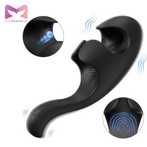 LIL Mermaid Alat Latihan <span class=keywords><strong>Penis</strong></span> Masturbator yang Dapat Dilepas, Getaran Manual, Intensitas Dapat Disesuaikan, Mainan Seks Kesehatan Pria IPX7 - Product Image 1